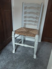 Oak and rush - seat, vintage