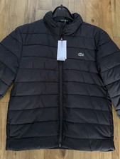 Men’s Lacoste Padded Jacket. Black. Size Medium. Brand New with Tags