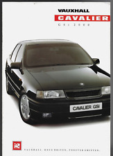 Vauxhall Cavalier GSi 2000 4-dr 1989-90 UK Market Sales Brochure