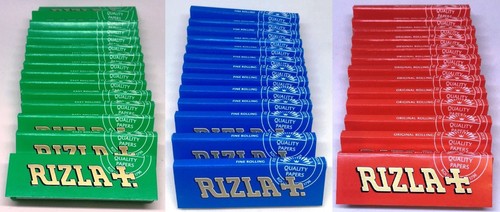 Genuine rizla green red blue - rizla,