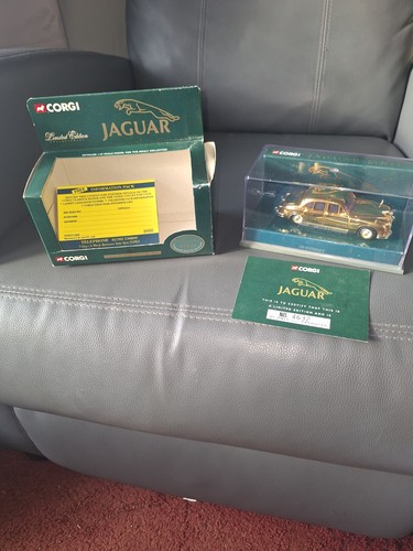Corgi gold plated jaguar 2 - gold,