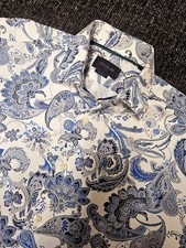 Duchamp Paisly Shirt Size 16.5