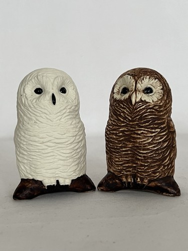 Vintage ceramic owl salt - vintage,
