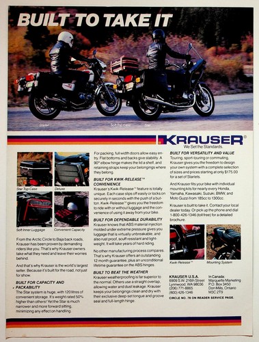 Krauser motorcycle luggage - krauser,