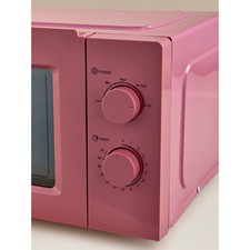 Pink 17L Manual Microwave