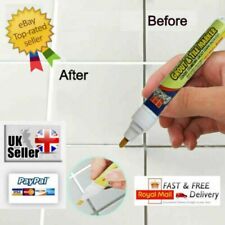 Grout Revival Cleaner Pen Floor Wall Bathroom Kitchen ANTI-MOULD WHITE NO STAINS