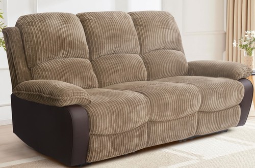 Brown recliner sofa jumbo cord - sofa,