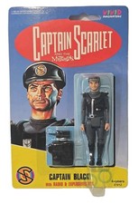Captain Black Action Figure Captain Scarlet & Mysterons Vivid 1990’s Vintage