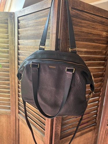 Fossil soft black - fossil, leather