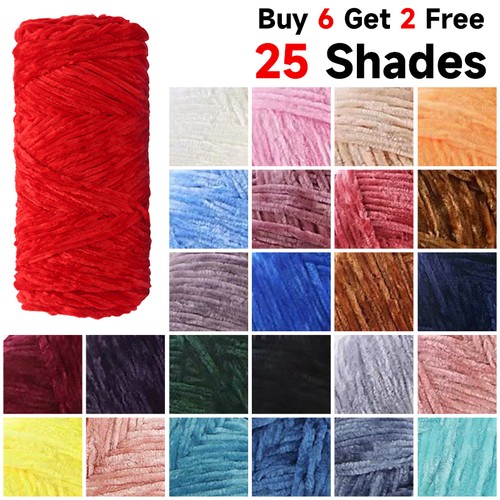 100g yarn chenille shiny - dk,