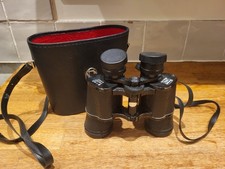 Vintage Black Binoculars Paragon Coated 8x40 Field 6.5 Made In Japan With Case