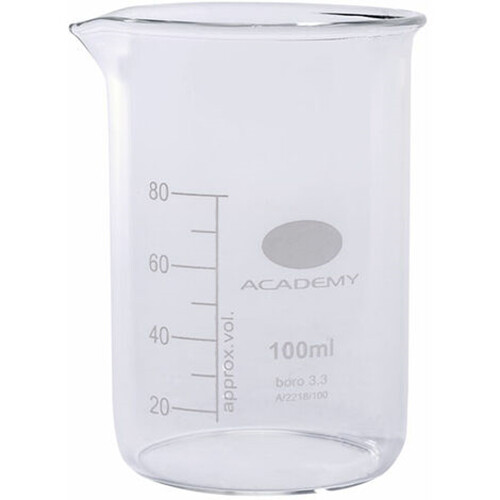 100ml glass beakers - x,