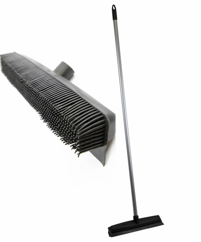 Heavy duty black rubber - duty, broom