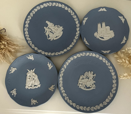 Vintage wedgwood jasper blue - jasper,