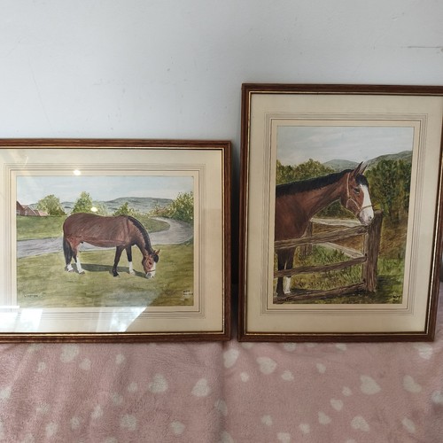 Pair vintage horse - pair,