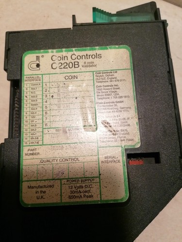 C220b coin mech shown - mech, as