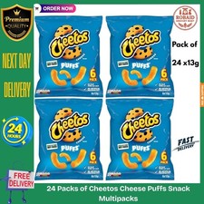 4 X (6 X 13g) - 24 Packs of Cheetos Cheese Puffs Snack Multipacks