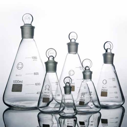 Beaker glassware conical flask - beaker,