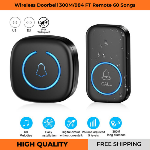 Wireless smart doorbell 300m - smart,