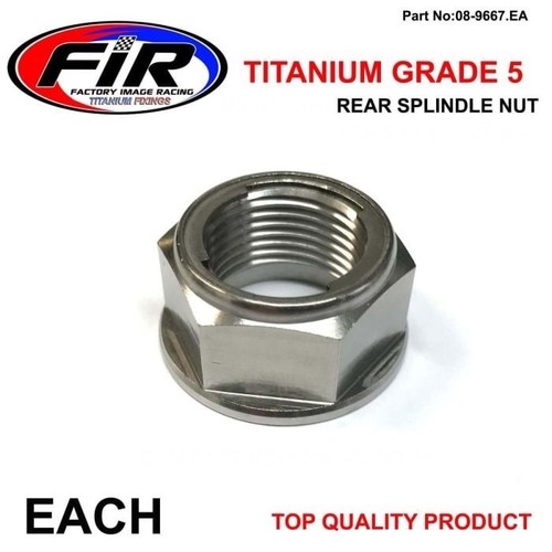Titanium flange nut - titanium,
