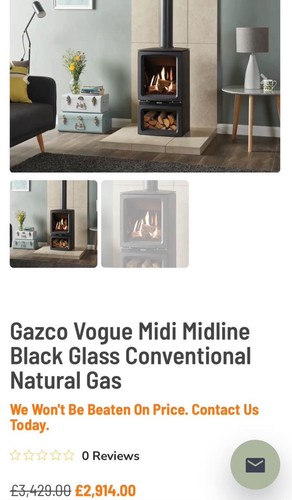 Gazco 2kw conventional gas - gazco,