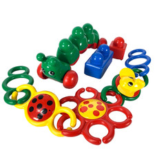 Lego Duplo Primo Green Caterpillar Rattle & Rare Baby Activity Friends Toy Set