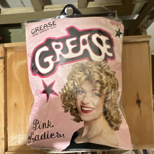Grease blonde curly costume - blonde,