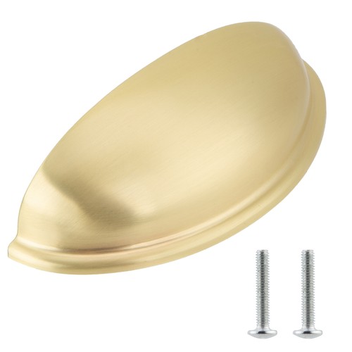 Brass kitchen cupboard handle - brass,
