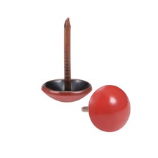 Upholstery Nails Tacks 11mm Red Round Head 17mm Length Thumb Push Pins 150 Pcs