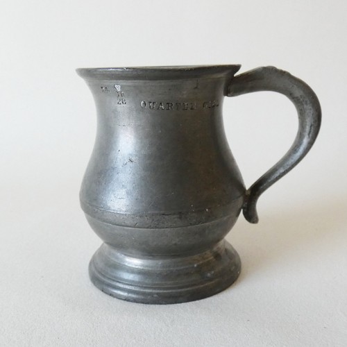 Vintage pewter gill - pewter,