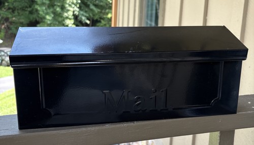 Wall mount horizontal black - wall,