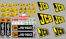 Jcb JS160nl Decals Stickers