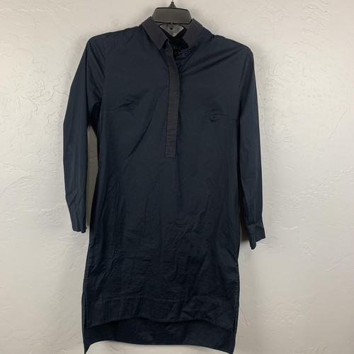 Cos shirt dress womens navy - shirt,