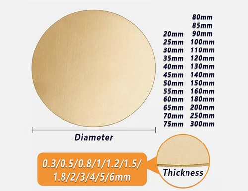 5mm 6mm thick h62 - 0.5mm,