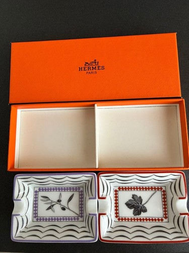 Hermes mini ashtray set - hermes,