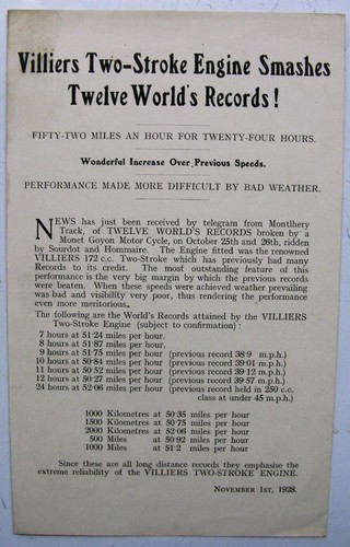 Villiers two stroke engine - villiers, two-stroke