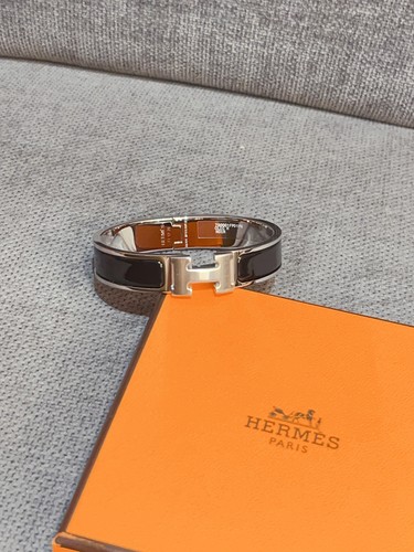 Hermès clic bracelet black - clic,