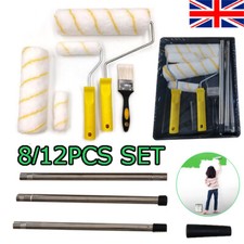 Paint Foam Roller Set Long Handled Decorating Painting Brush For Walls Ceilings