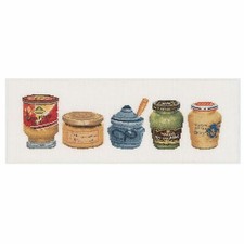 Cross-stitch kit Pots Mustard 3046 thea gouverneur