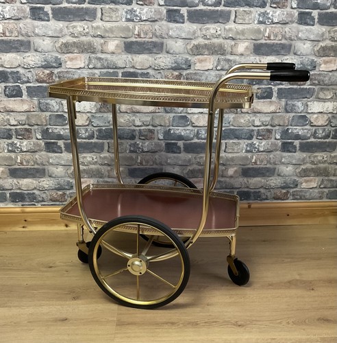 Vintage wheeled trolley - vintage,