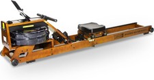 Water Rowing Machine Foldable Hydro Resistance LCD Kinomap Wood Rower 150KG