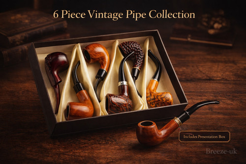 6pc wooden tobacco smoking - tobacco,