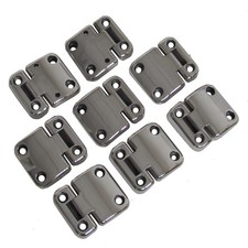 Land Rover Defender 110/130 4 Door Hinge set in Polished Chrome stainless alloy