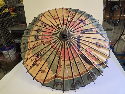 Original hand painted oriental - hand-painted,