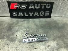 DAIHATSU SIRION 2000 5DR REAR