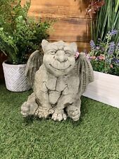 STONE  GARDEN GARGOYLE GREMLIN WINGED GOTHIC ORNAMENT