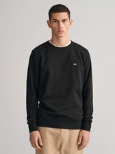 GANT Mens Black Shield Crew
