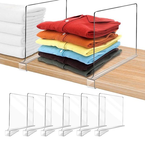 Clear shelf dividers - shelf,