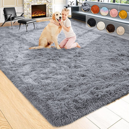 Large shaggy rugs - shaggy, slip
