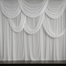 LUXURY White Voile Fabric